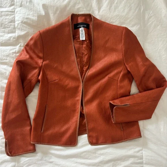 Orange Women's Blazer - Picture 1 of 4